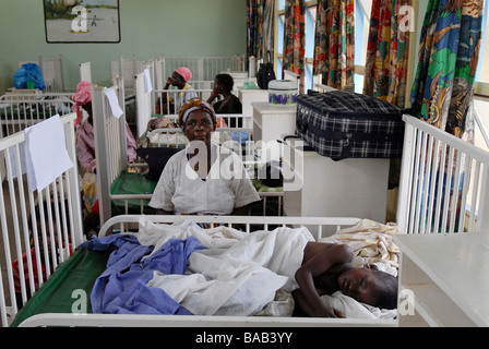 Central Hospital in Lilongwe, children`s ward, Malawi Stock Photo